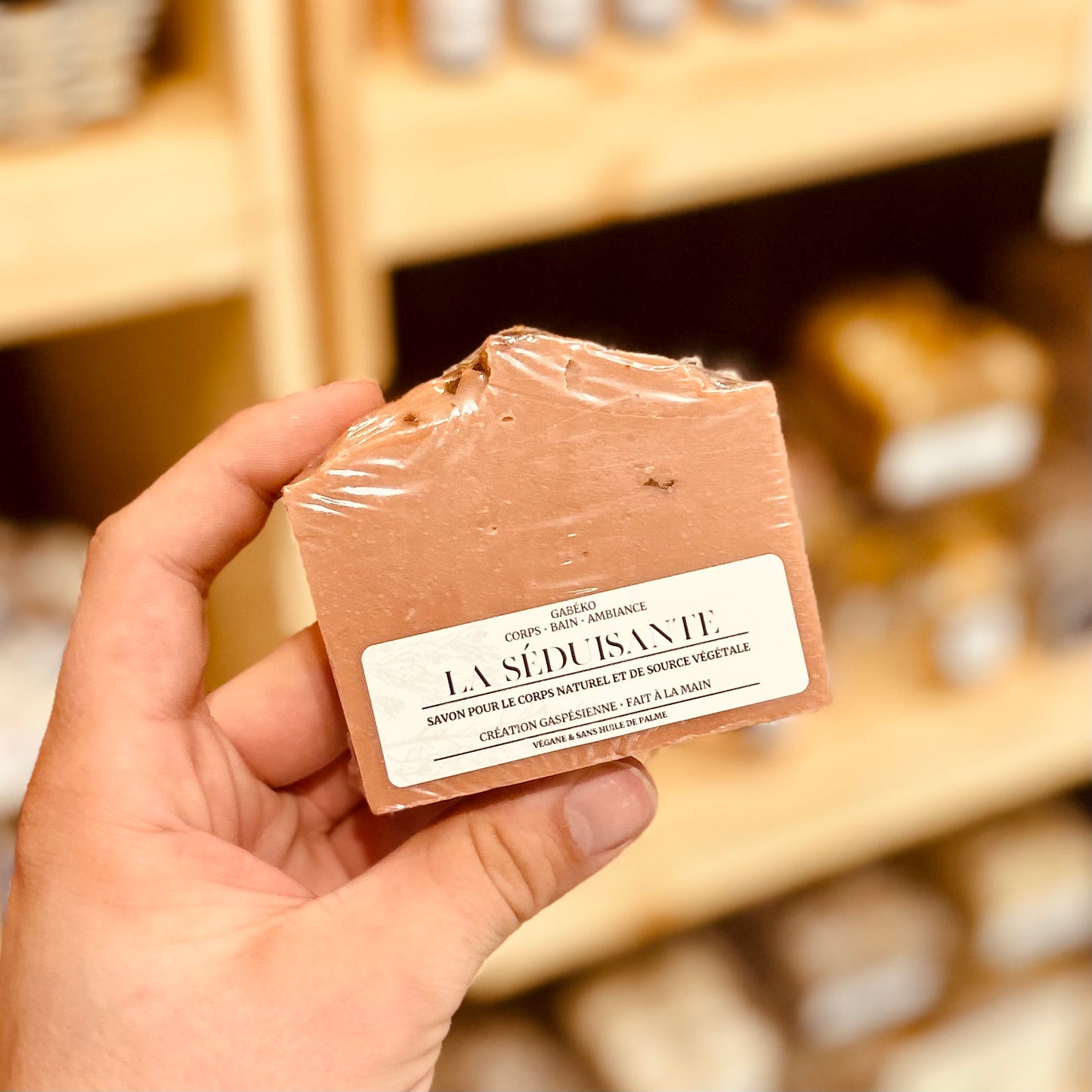 LA SÉDUISANTE - Savon en Barre Naturel et Végane pour le Corps à l’Argile Rose