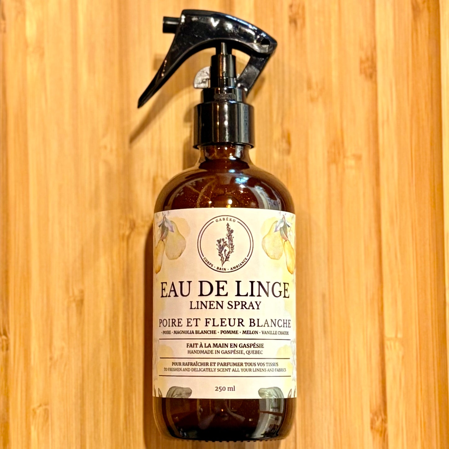 Eau de linge - Poire et fleur blanche