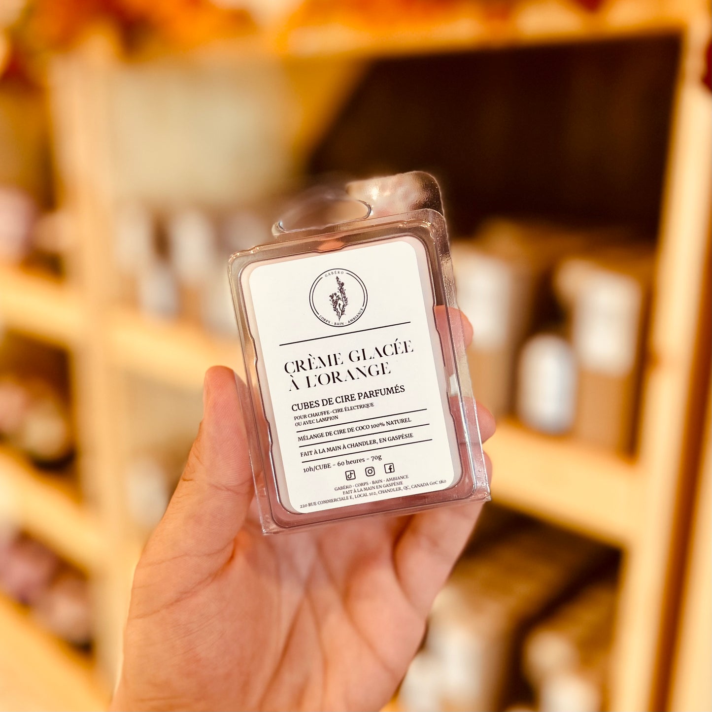 Cubes de cire parfumés - Crème glacée à l’orange