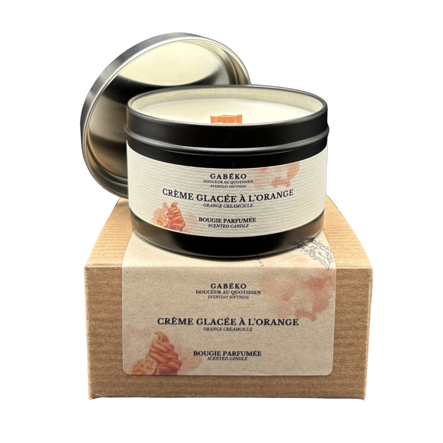 Bougie - Crème glacée à l’orange