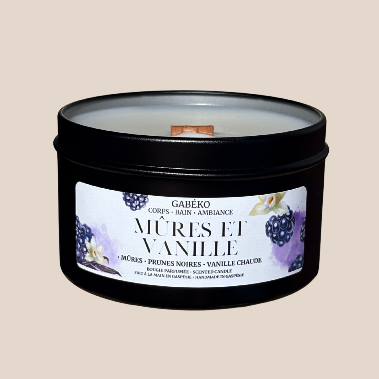 Bougie - Mûres et vanille