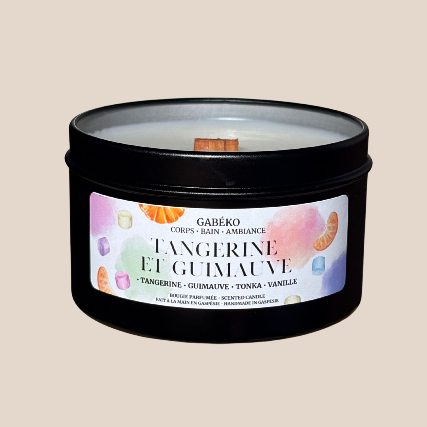 Bougie - Tangerine et guimauve