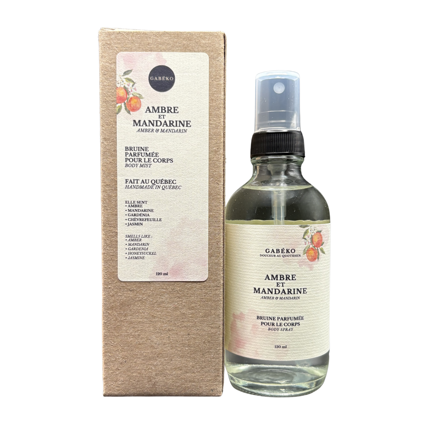 Bruine de corps - Ambre et mandarine