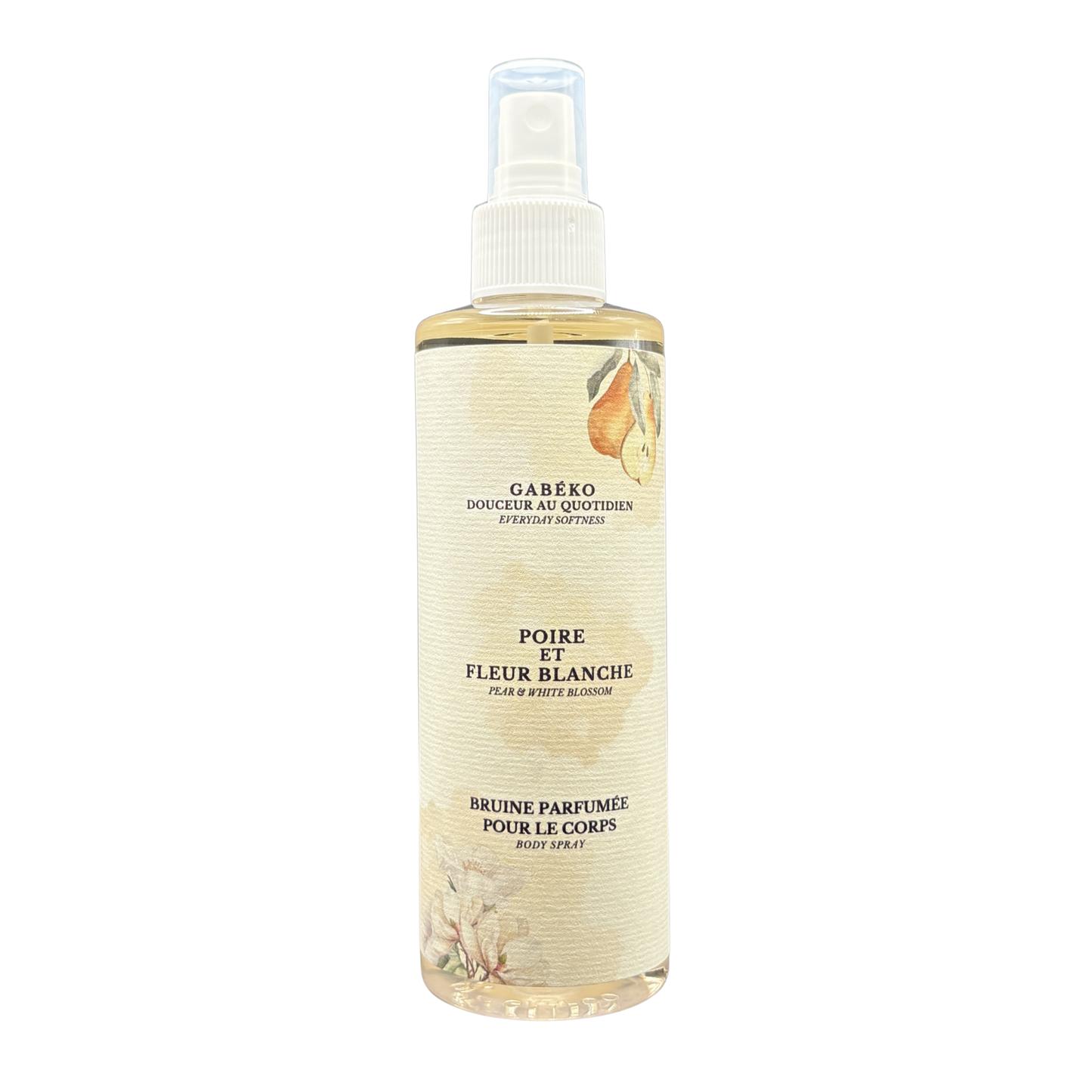 Bruine pour le corps - Poire et fleur blanche
