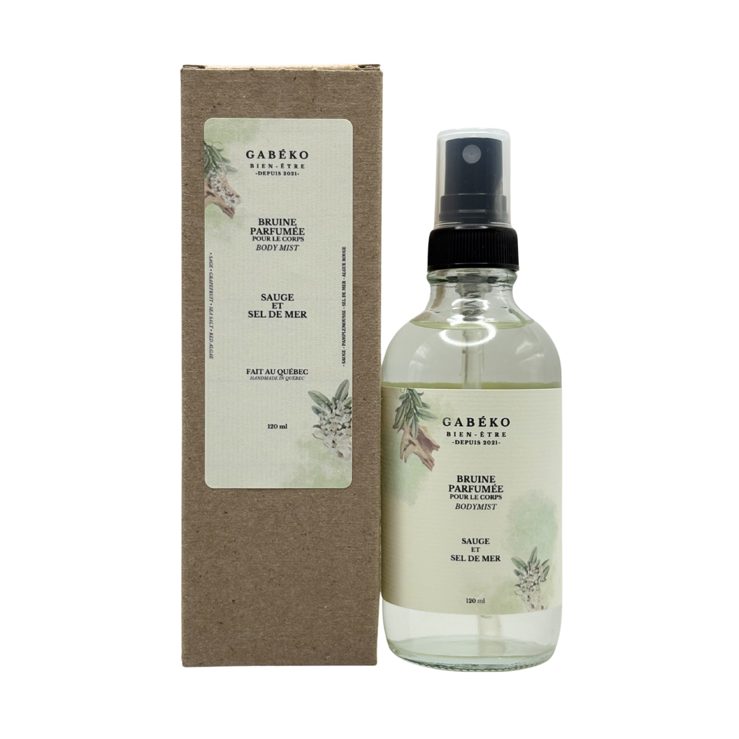 Bruine de corps - Sauge et sel de mer