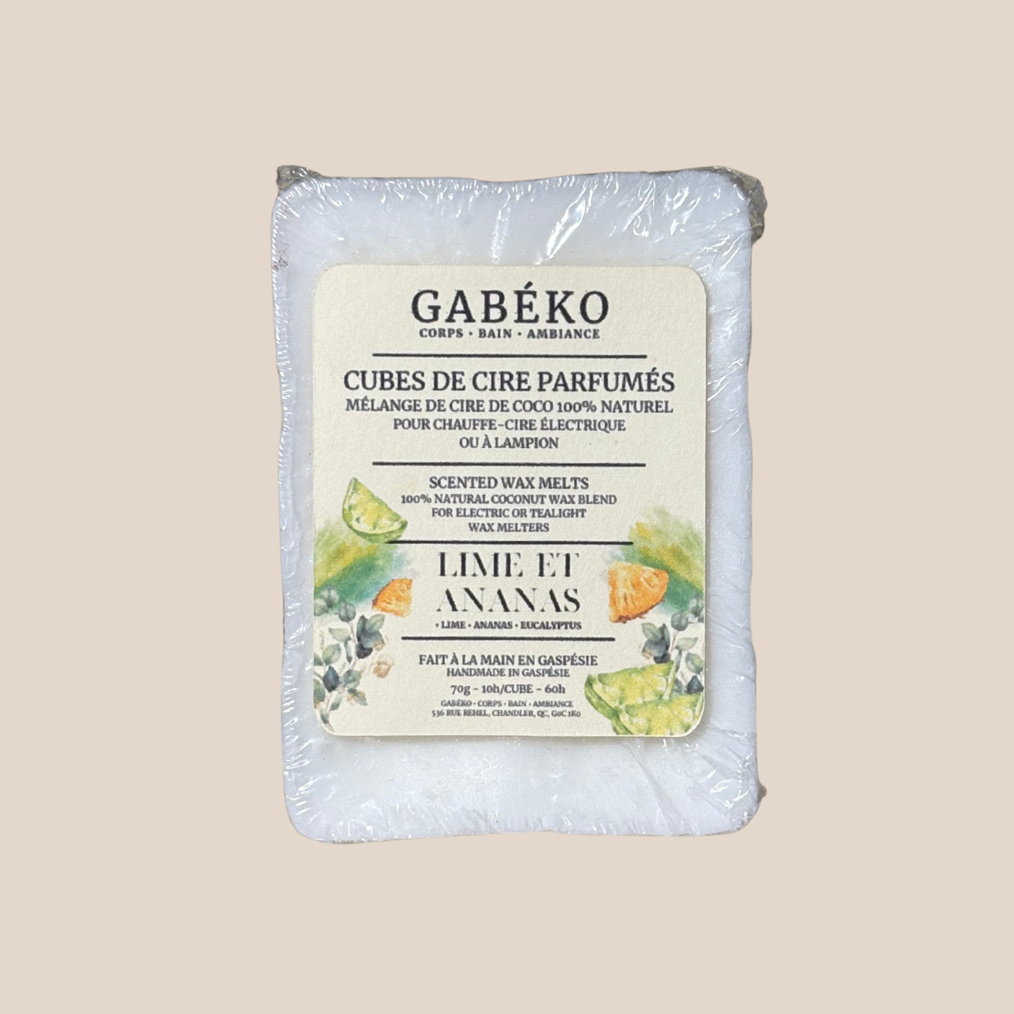 Cubes de cire parfumés - Lime et ananas