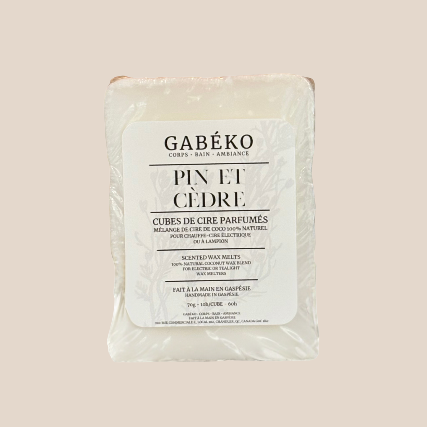 Cubes de cire parfumés - Pin et cèdre
