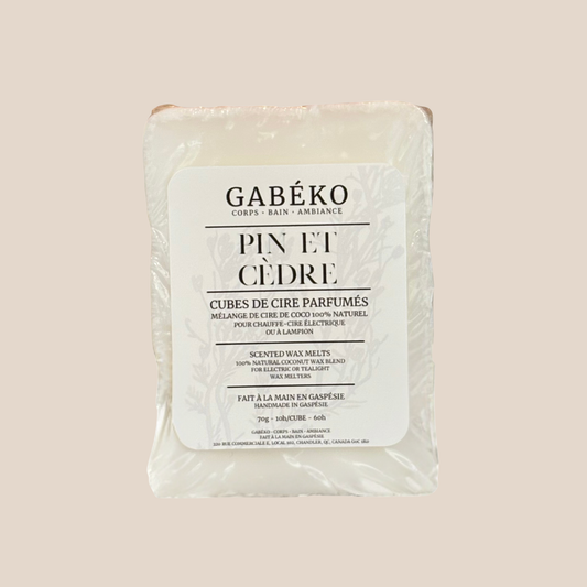 Cubes de cire parfumés - Pin et cèdre