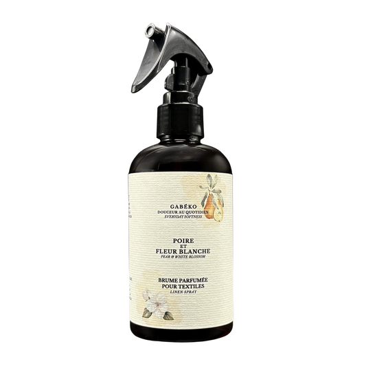 Brume parfumée pour textiles - Poire et fleur blanche