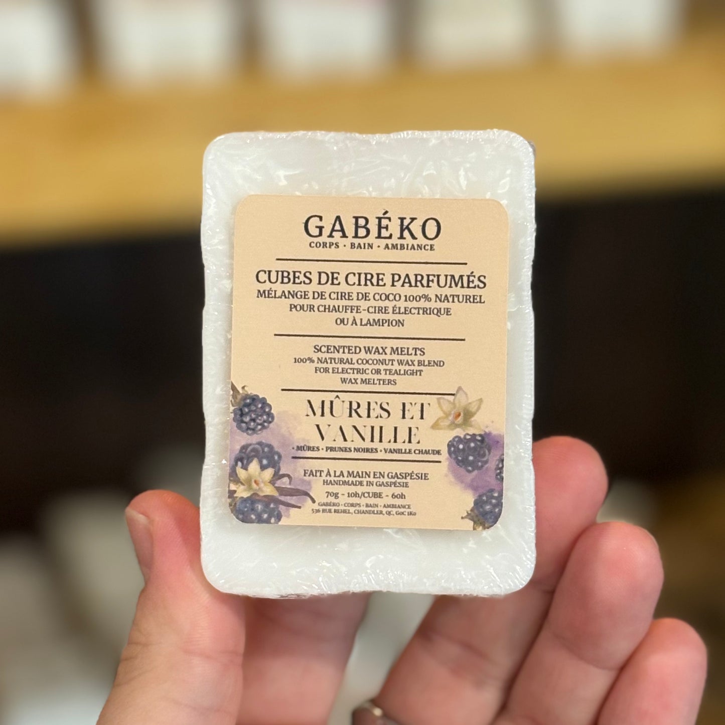 Cubes de cire parfumés - Mûres et vanille