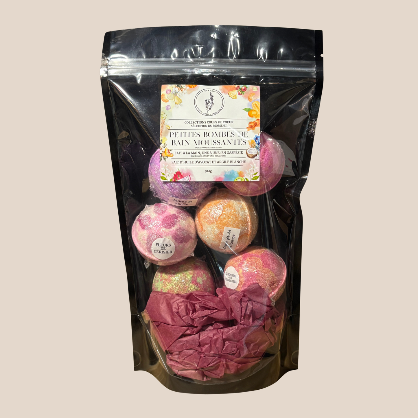 Bombes de bain 85g paquet de 6 - Collections coups de coeur sélection du moment