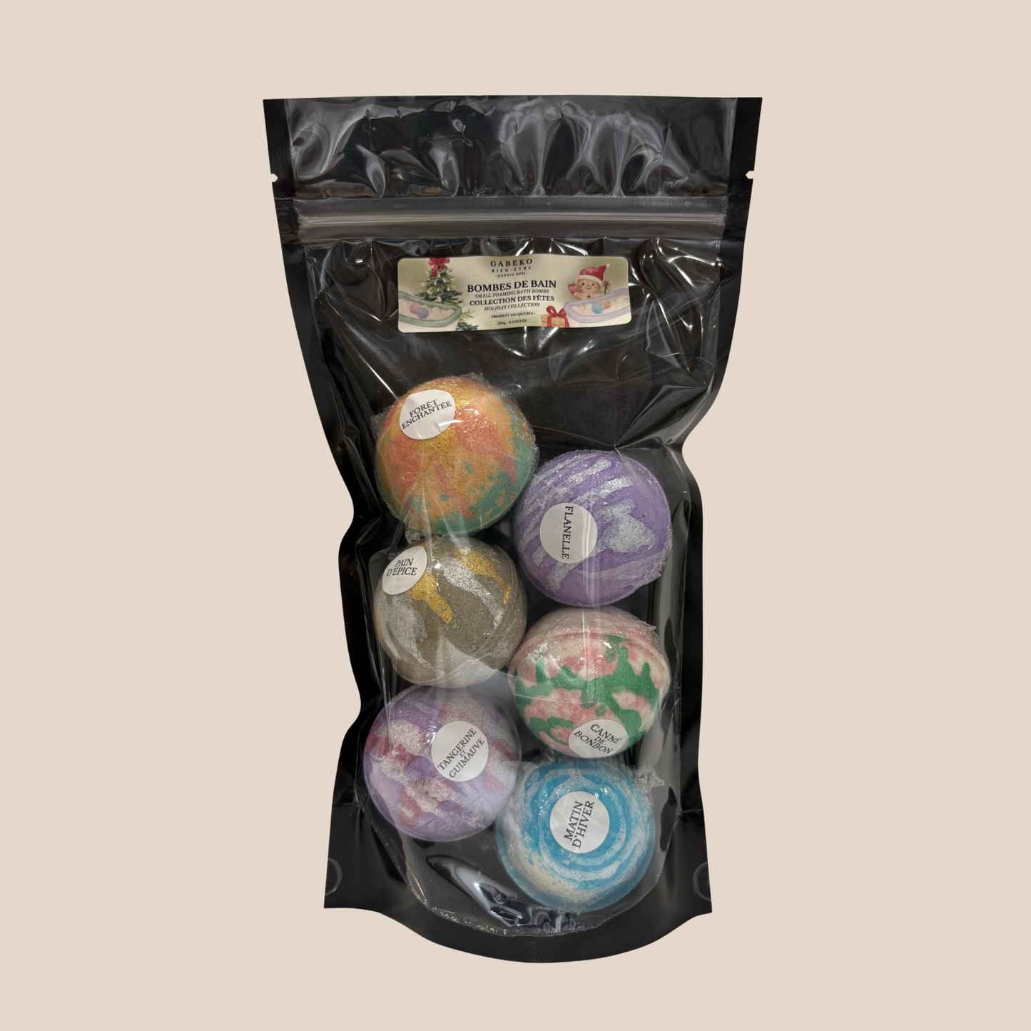 Bombes de bain paquet de 6 - Collections des Fêtes