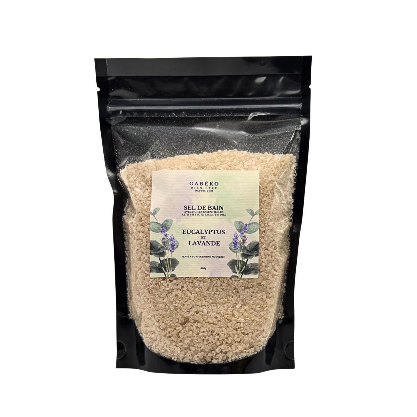 Sel de bain aux 3 sels - Eucalyptus et Lavande