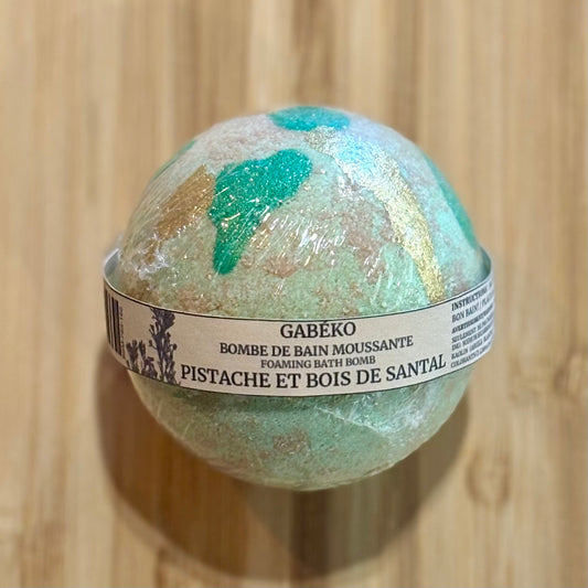 Bombe de bain 165g - Pistache et bois de santal