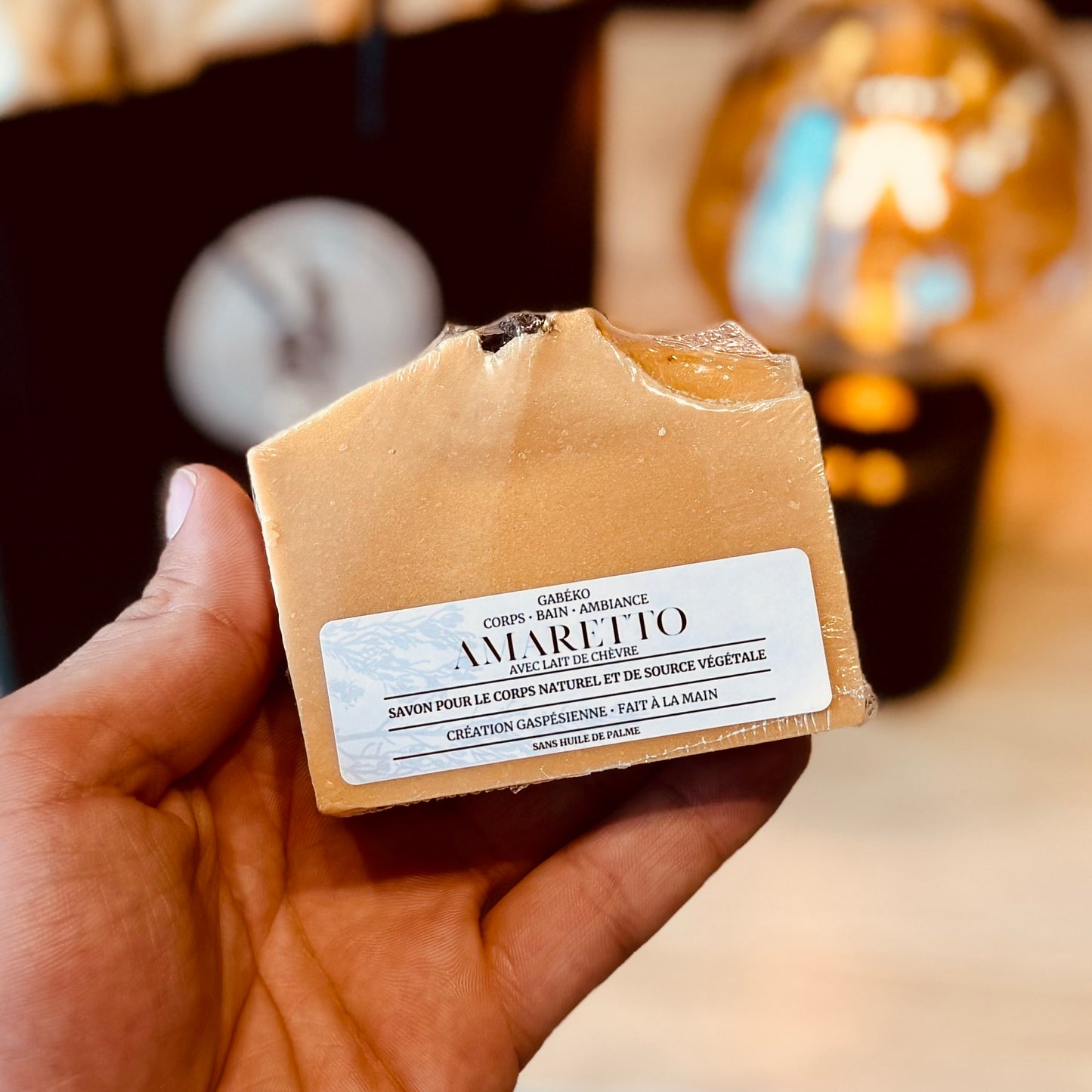 AMARETTO - Savon en Barre Naturel au Lait de Chèvre