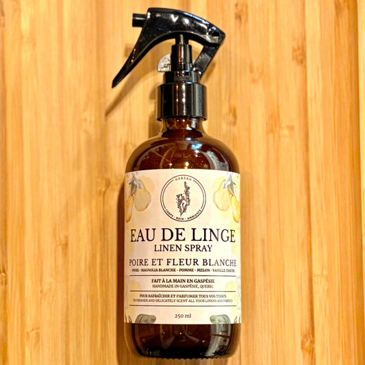 Eau de linge - Poire et fleur blanche