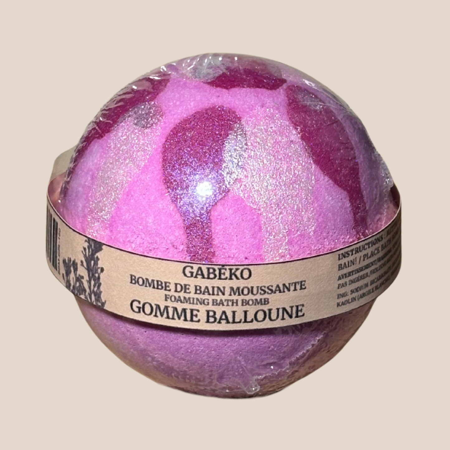 Bombe de bain 160g - Gomme balloune