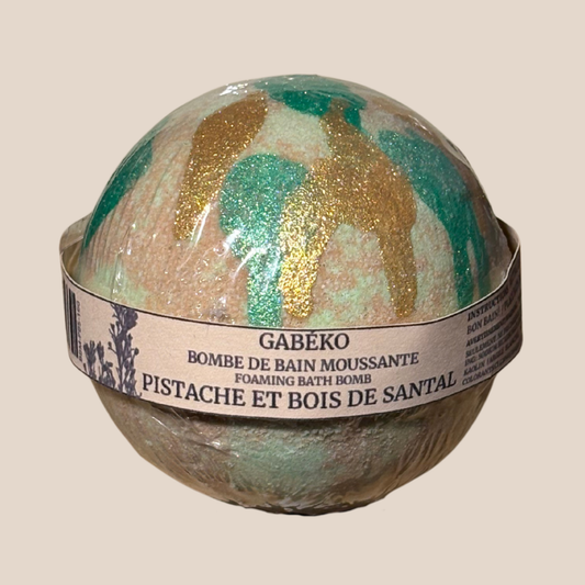 Bombe de bain 160g - Pistache et bois de santal