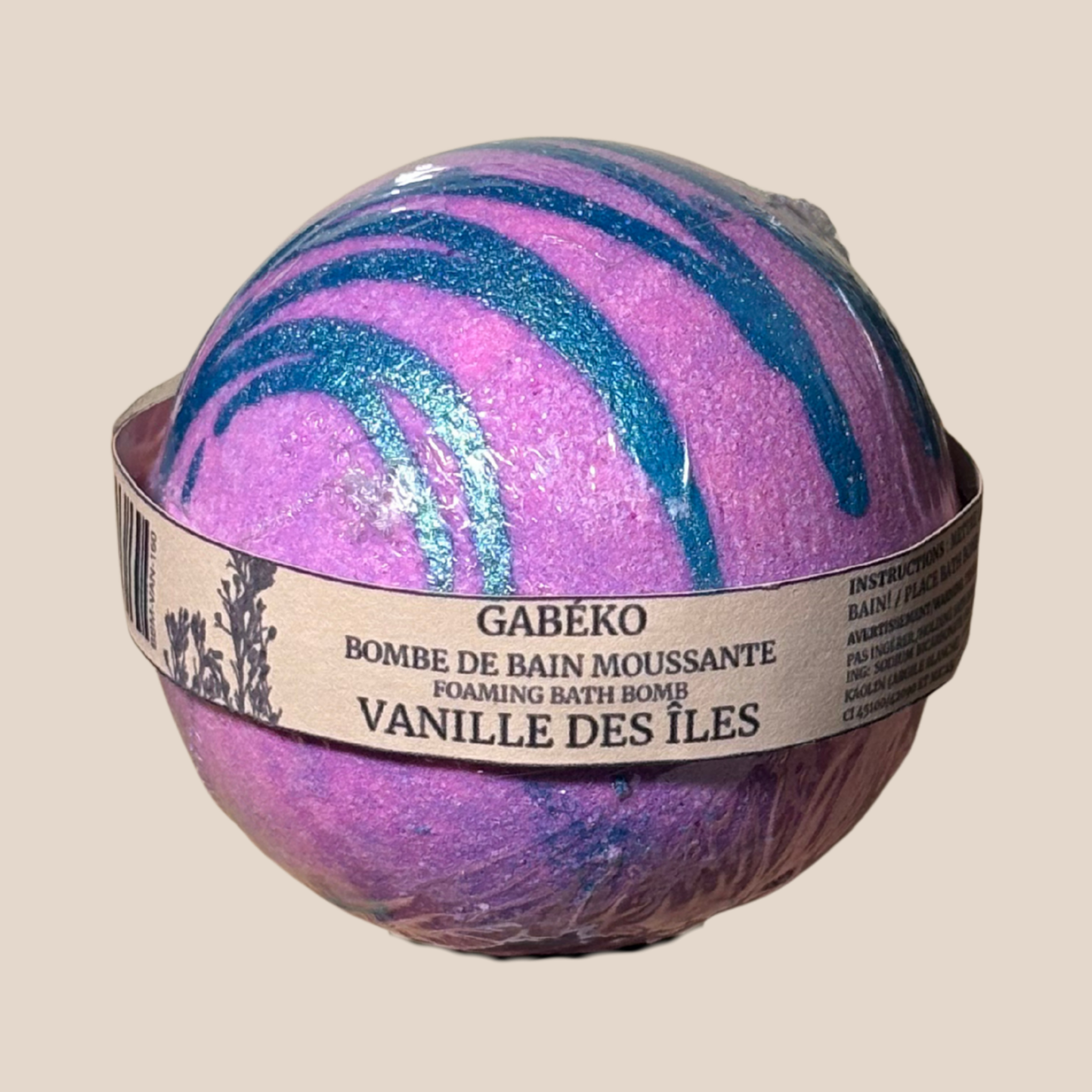 Bombe de bain 160g - Vanille des îles