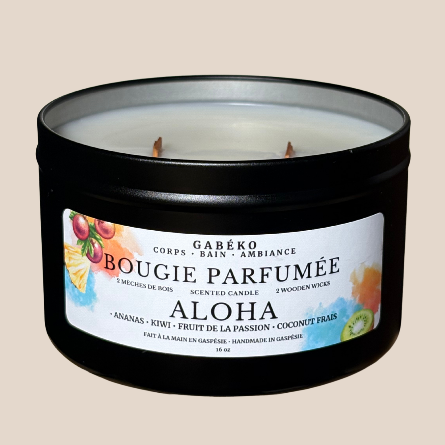 Bougie 2 mèches - Aloha