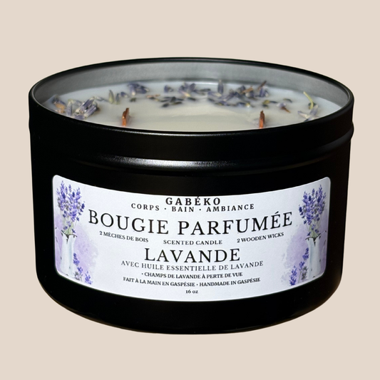 Bougie 2 mèches - Lavande