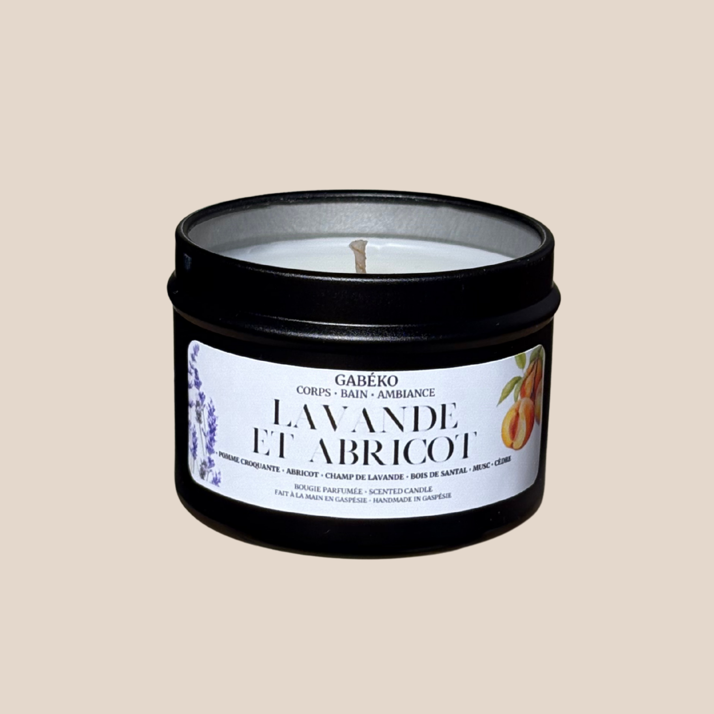 Bougie 2oz - Lavande et abricot