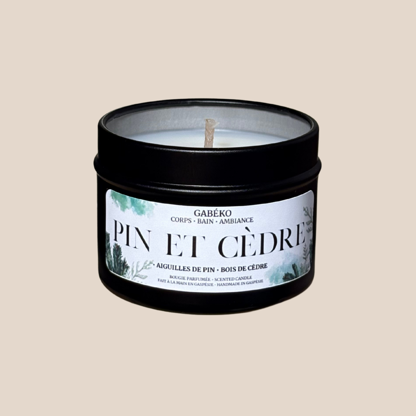 Bougie 2oz - Pin et cèdre