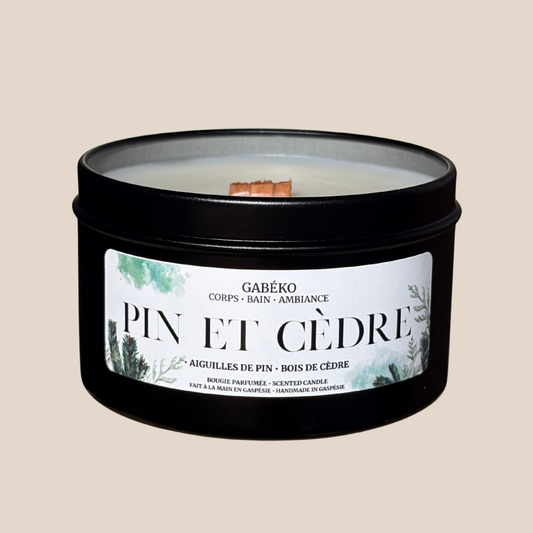 Bougie - Pin et cèdre