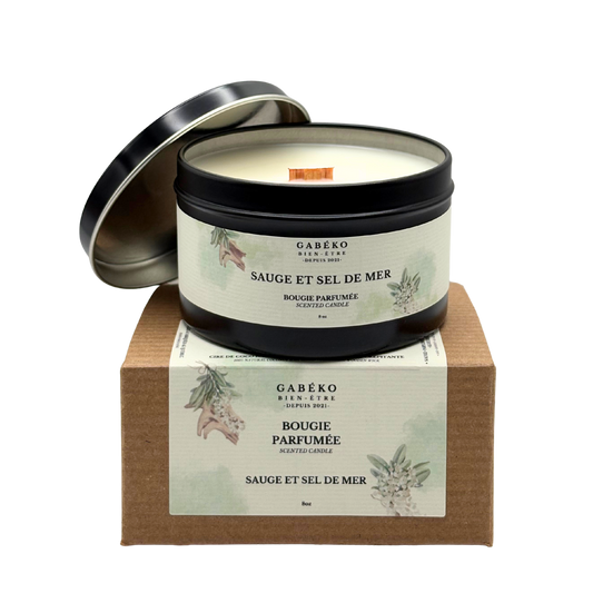 Bougie - Sauge et sel de mer
