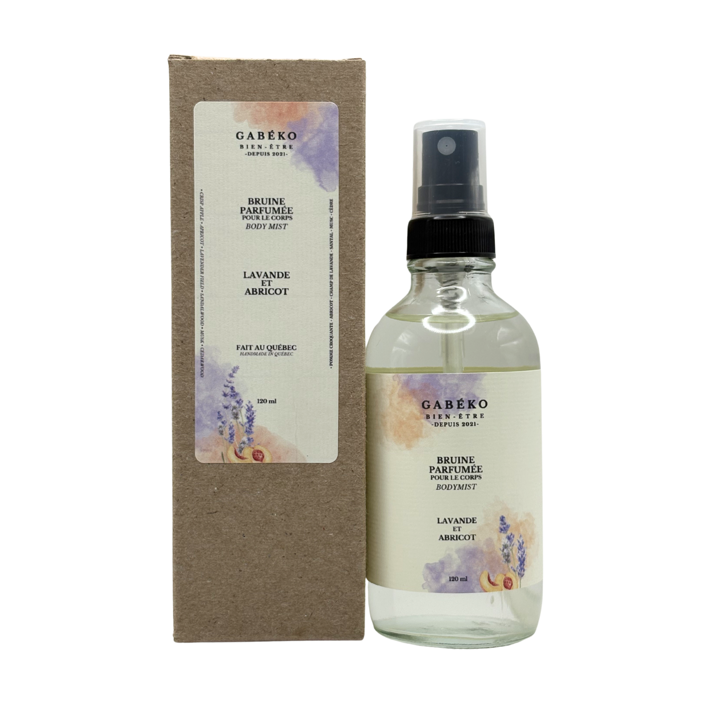 Bruine de corps - Lavande et abricot