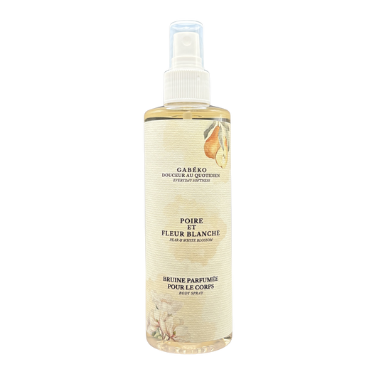 Bruine pour le corps - Poire et fleur blanche