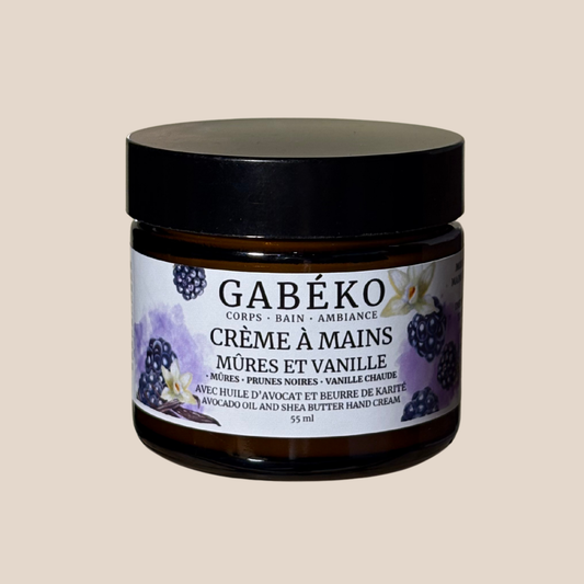Crème à mains - Mûres et Vanille