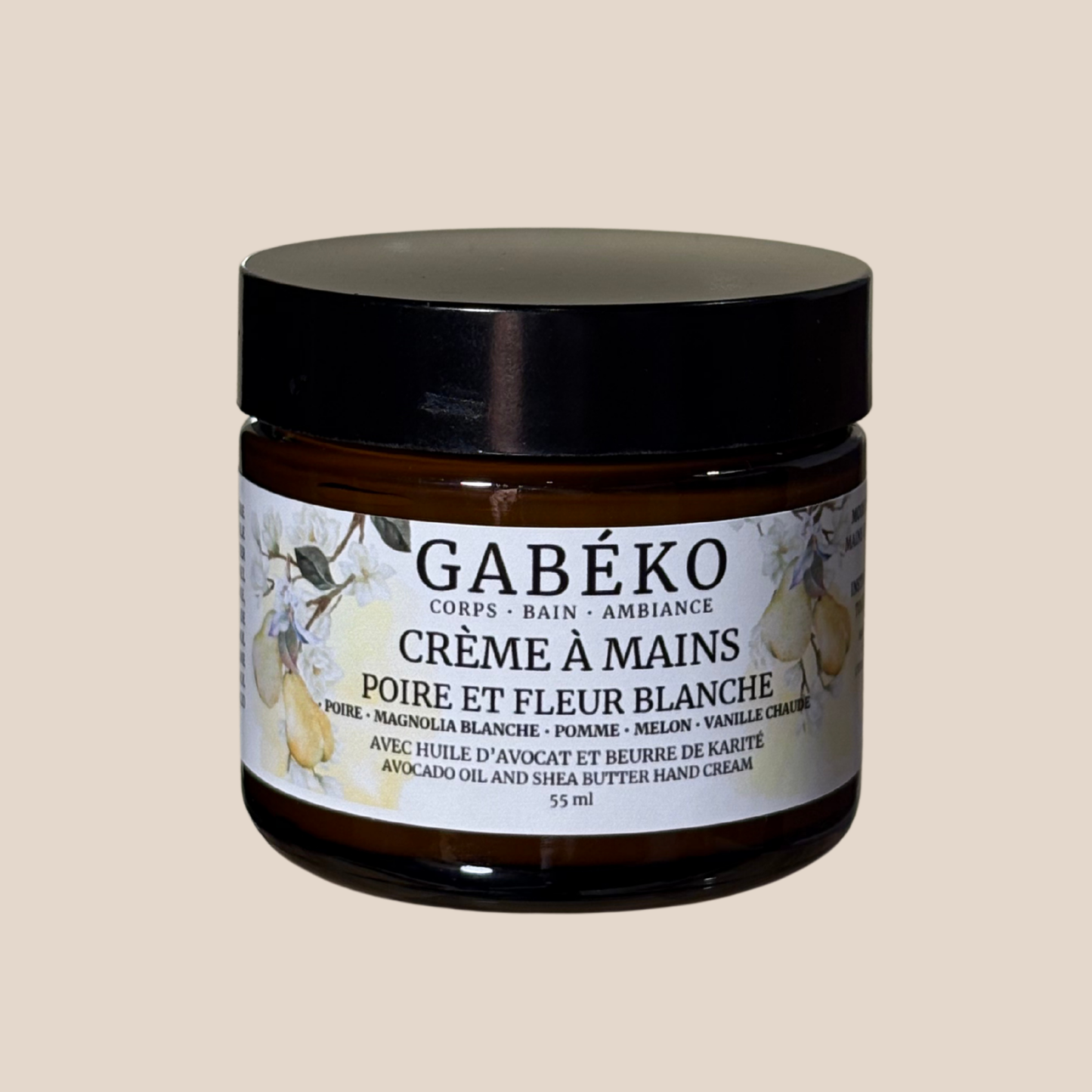Crème à mains - Poire et fleur blanche