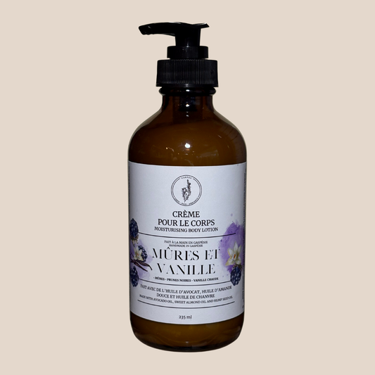 Crème de corps - Mûres et vanille