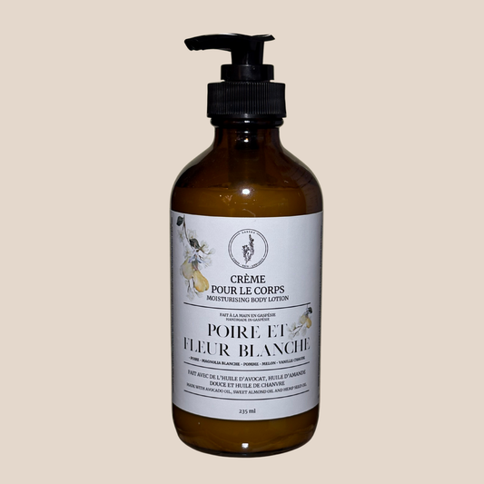 Crème de corps - Poire et fleur blanche