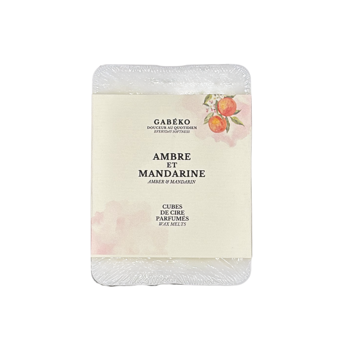 Cubes de cire parfumés - Ambre et mandarine