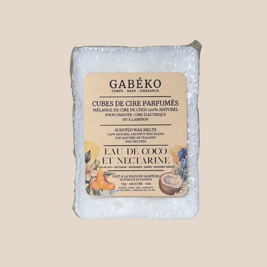 Cubes de cire parfumés - Eau de coco et nectarine