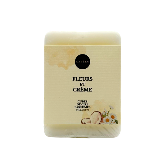Cubes de cire parfumés - Fleurs et crème