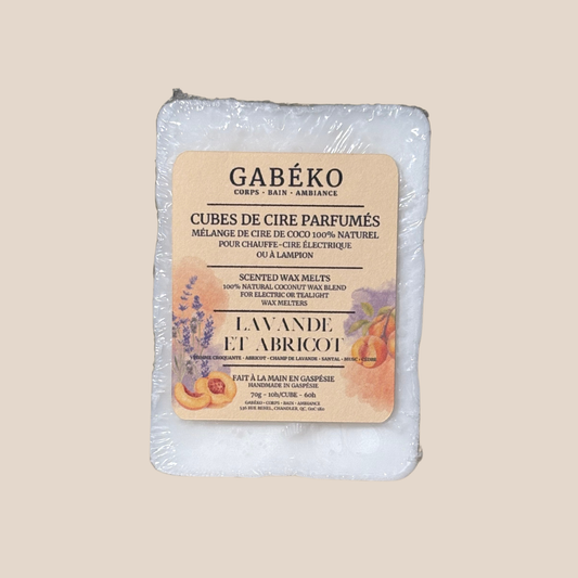 Cubes de cire parfumés - Lavande et abricot