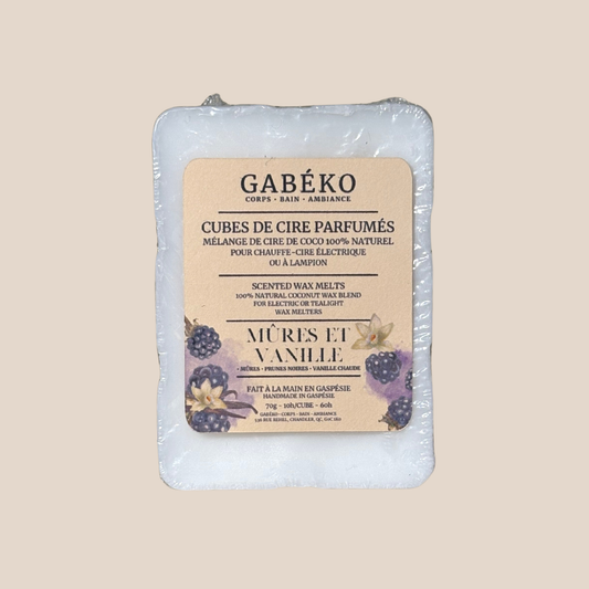 Cubes de cire parfumés - Mûres et vanille