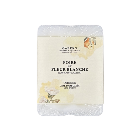 Cubes de cire parfumés - Poire et fleur blanche