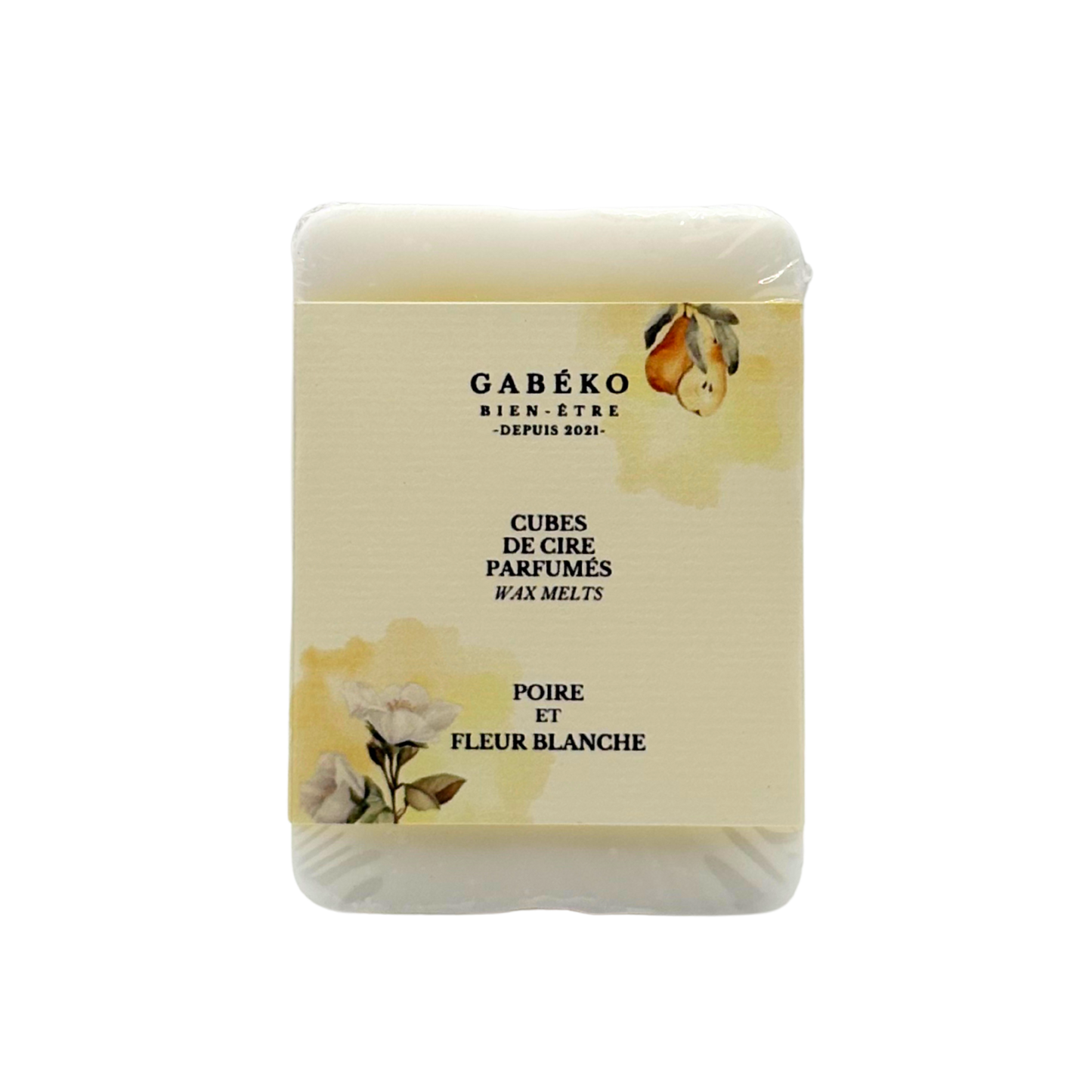 Cubes de cire parfumés - Poire et fleur blanche