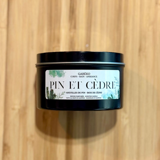 Bougie - Pin et cèdre