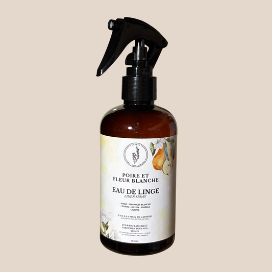 Eau de linge - Poire et fleur blanche