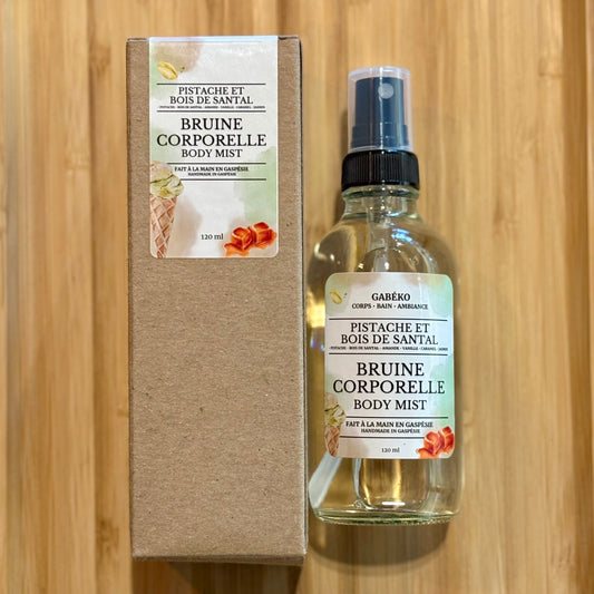 Bruine de corps - Pistache et bois de santal