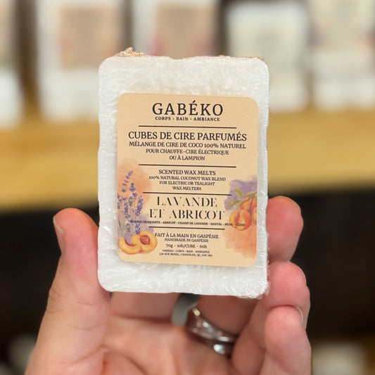 Cubes de cire parfumés - Lavande et abricot