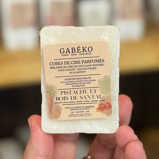 Cubes de cire parfumés - Pistache et bois de santal