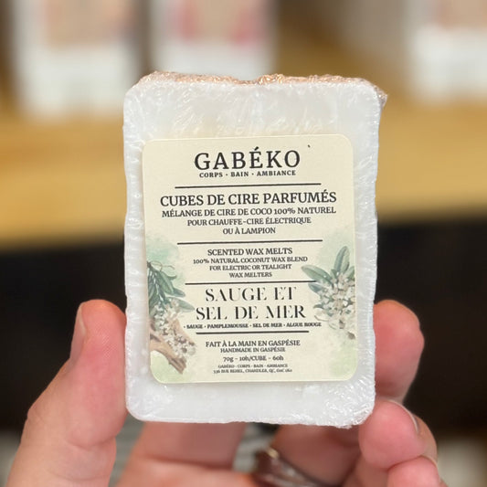 Cubes de cire parfumés - Sauge et sel de mer