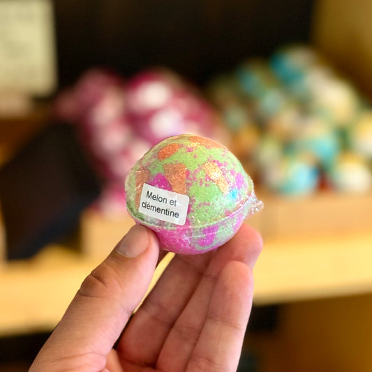 Petite bombe de bain -Melon et clémentine 6 pour 29.95$