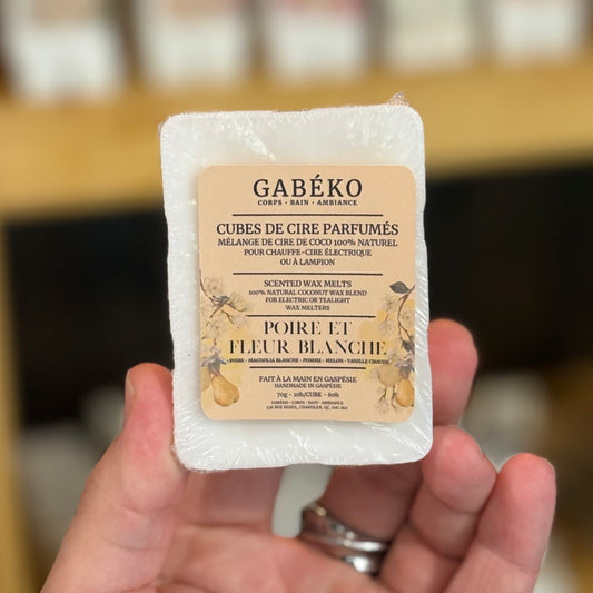 Cubes de cire parfumés - Poire et fleur blanche